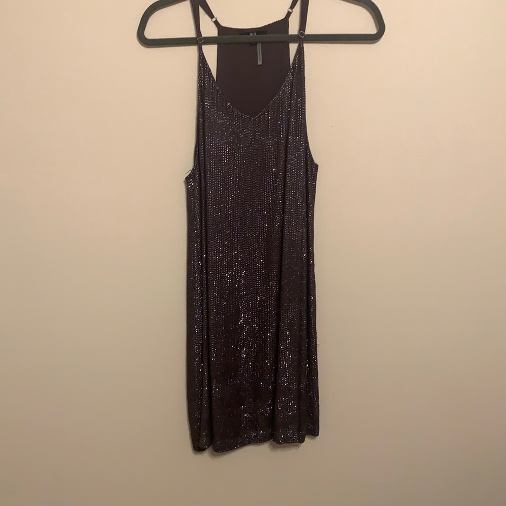 Deep purple beaded dress